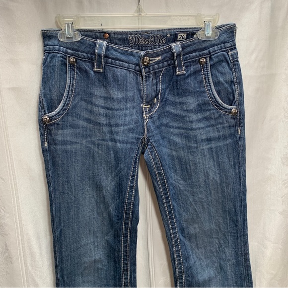 Miss me Boot Cut Womens Jeans Size 26  Distressed Vintage - Picture 6 of 8